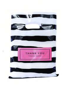 150pcs "Thank You" Plastic Gift Bag Set, Printed With "Thank You" - Durable, Stylish, Reusable, 3 Sizes (Small, Medium, Large), Suitable For Retail Or Gift Shop Packaging, Gift Bags, Gift Wrapping, Fashion Packaging, Sturdy And Durable. - Multiple Styles - View 4