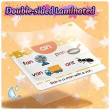 1 Set Children's English Phonics Learning Flash Cards, Educational Cognitive Game Toy, Memory Training - Multicolor - View 6