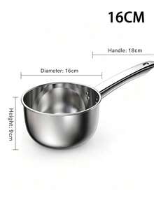 Stainless Steel Multi-Function Soup Pot Long Handle Ladle Kitchen Home Camping Cooking Pouring Serving Hot Milk Soup Pot - View 10