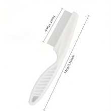 1pc Pet Face Comb, Fine Teeth Efficient Cleaning, PP Material Fine Teeth Design (Rounded Tips Won't Scratch Pet's Delicate Facial Skin, Deeply Comb Hair Roots), Precisely Remove Lice, Loose Hair And Fine Dirt - White - View 13
