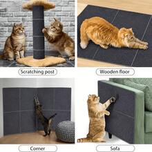 Cuttable DIY Self-Adhesive Cat Scratching Mat, Wear-Resistant Anti-Scratch Furniture Protector Pad, Easy To Install, For Sofa, Door, Table & Chair, Pet Holiday Gift - one-size - View 3
