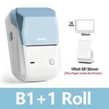 Niimbot B1 Mini Portable Bluetooth Thermal Label Printer, Self-Adhesive Round UV Label Sticker Roll Maker - Multicolor - View 8