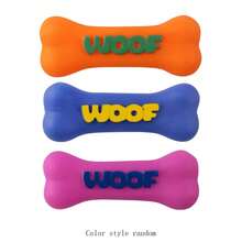 1pc Random Color, Dog Squeaky Bone Toy, Durable Chew Toy, Pet Tooth Cleaning Toy, Cat And Dog Interactive Training, Relieve Boredom, Battery-Free - Multicolor - View 7
