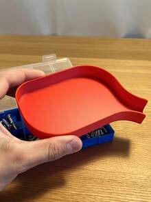Tool Storage Funnel Tray With 5mm Raised Edge To Prevent Screws, Bolts, Beads And Small Parts Spillage, Equipped With Fully Enclosed Sliding Plug, Safely Store Delicate Components, Keep Workspace Organized And Efficient - Multicolor - View 6