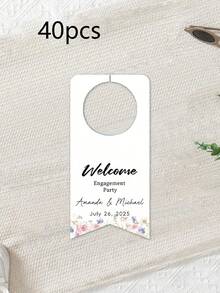 Customized Water Bottle Labels, Personalized Name And Event Date, Elegant Decoration, Suitable For Weddings, Parties, Birthdays And Christenings, Ideal Gifts For Brides, Grooms And Guests, Perfect For Receptions, Bridal Showers, Engagements, Also As Toast And Souvenir Labels - Multicolor - View 67
