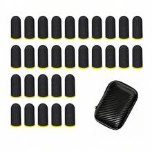 30 chiếc bao ngón tay cảm ứng sợi carbon siêu mỏng thoáng khí chống mồ hôi, kèm túi đựng da màu đen, phù hợp cho điện thoại và thiết bị, điều chỉnh được cho hầu hết kích cỡ ngón tay, thiết kế nhỏ gọn nhẹ, điều khiển mượt mà chính xác khi chơi game - Nhiều màu - Xem 13