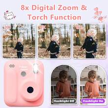 Children's Instant Print Camera, Handheld Learning Camera, Kids Gift, Suitable For Outdoor Fun, Family Gatherings, Daily Memory Capture, Excellent Choice - Multicolor - View 9