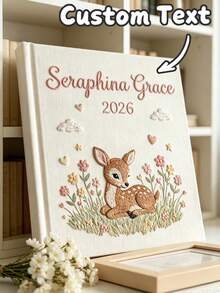 Personalized Photo Album, Customized Photo Album, Suitable For All Ages, Applicable For Weddings, Families, Anniversaries, Vacations, Birthdays And Graduation Gifts, Unique Photo Album, Customized Embroidered Photo Album. - Multicolor - View 8