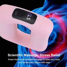 Electric Body Fascia Ring Fitness Massage Ring Vibration Body Shaping Massager Abdomen Belly Waist Deep Tissue Massage Device - Blue - View 4