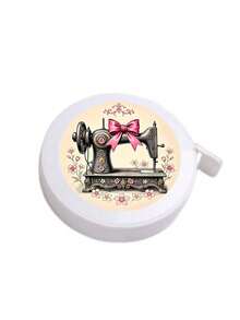 Retractable Soft Tape Measure, Mini Portable Soft Ruler, Double-Sided Centimeter And Inch Dual Scale, 150cm/60in Measuring Length, Printed With Bow And Sewing Machine Pattern, Flexible Soft Tape Suitable For Sewing, Cutting, DIY Crafts, 3D Measurement, Height Measurement, Fitness Studio And Clothing Industry, Home Body Measuring Tape For Tailoring, Sewing, Office, Home Study, Perfect Gift For Craft Enthusiasts - A - View 15