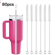 40/30/20oz Cup Reusable Straw Cleaning Brush, Suitable For 12mm Diameter Pipes, Also Applicable To Water Bottles And Tubular Items - Multicolor - View 15