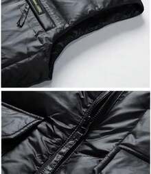 Men Thermal Underwear Vests - Black - View 4