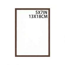 Mosearon 4/1組 30 X 40 cm MDF相框，A3與A4證書與海報框，無背板，配透明壓克力面板，適用於客廳、臥室與藝廊牆面裝飾，僅供展示 - 棕色 - 查看 22