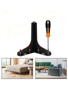 4/2 buah Kaki Furnitur Logam, Hitam, Kaki Pengganti Furnitur Tapered Tahan Tekanan, Cocok Untuk Sofa, Tempat Tidur, Meja Dan Kabinet DIY & Perbaikan - MultiWarna - View 3