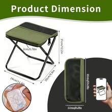 Folding Stool Set, Suitable For Various Terrains, Stable And Non-Slip On The Ground, Foldable And Easy To Store, Perfect For Forest Camping, Pond Fishing Or As Temporary Outdoor Seating - Multicolor - View 11