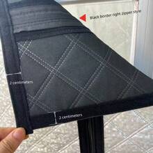 Zippered Thickened Aluminum Foil Insulated Window Curtains, Winter Window Windproof Cold-Proof Sealing Insulation, Can Open Window Directly, Customizable - Silver Curtain With Black Trim, Right-opening Zipper - View 2