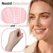 100pcs New Invisible Nose Heightening Tool, Delicate Transparent Shaping Nose Stickers For Small And Narrow Noses, Nose Stickers, Nose Heightening Tool, With Random Color Tweezers - Multicolor - View 4