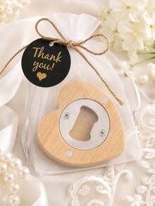 Custom 1/10/30pcs Stainless Steel Wood Carved Keychain Bottle Opener, Portable, Thick And Durable, Suitable As Gifts For Beer, Soda, Father's Day, Mother's Day And Party - Multicolor - View 11
