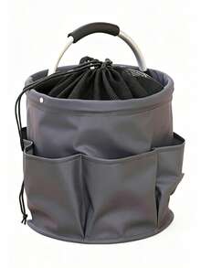 Multifunctional 6-Compartment Folding Storage Basket With Handle, Suitable For Picnic, Beach Or Toiletries Storage, Applicable For Travel, Home, Camping, Gardening And More, Durable And Sturdy - Multicolor - View 20