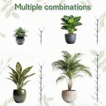 Tyqour 5件組龜背竹植物支撐桿 可堆疊園藝植物支架 適用室內外攀爬植物支撐棒 - A - 查看 7