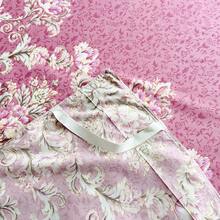 3pcs New Printed Ruffle Bed Skirt Set (Bed Skirt*1, Pillowcase*2, Pillow Insert Not Included) Bed Skirt Bed Cover Bed Sheet Mattress Protector Double Layer Ruffle Decor Cozy Room, Hot Selling Machine Washable, Multiple Sizes Available, All Season Use, Holiday Gift, Christmas Gift, Made In China - Rose Red - View 9