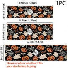 1pc Halloween Faucet Cover, Create Holiday Atmosphere, Bathroom Faucet Splash Guard, Pumpkin Ghost Pattern Faucet Pad, Kitchen Countertop Accessory, Halloween Kitchen Dining Table Accessory, Sink, Moisture-Proof Absorbent Pad, Absorbent Draining Pad, Multi-Functional Absorbent Non-Slip Pad - Multicolor - View 6