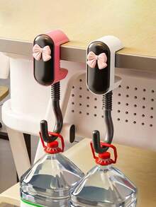 1pc Desktop Backpack Hook, No Drilling No Adhesive, Rotatable Clamp Design For Easy Detachment, Sturdy Load-Bearing And Non-Slip. Macaron High-Value Aesthetic, Student Desk Essential, Can Hang Backpacks, Water Bottles, Tote Bags. Dorm And Home Dual Use, Adjustable Flexible Hook, Desk Storage Organizer, Portable And Space-Saving, Popular Back-To-School Stationery Accessory - View 5