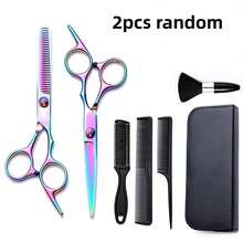 Hair Cutting Scissors Set, Professional Hairdresser Scissors Combination, Includes Scissors For Cutting And Trimming Hair, And Scissors For Styling Hair, Essential Professional Tool For Hair Salons. - Multicolor - View 8