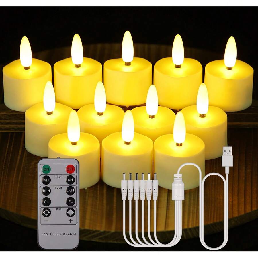 Tea Lights - 3D Warm White - View 1