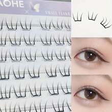 Korean Girl Group Style False Eyelashes, Multi-Specification C-Curl Segmented False Eyelashes, Suitable For Beginners' Daily Makeup - C - View 1