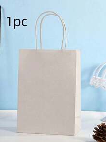 1/10PCS Small Kraft Paper Gift Bags, Multiple Colors Available, With Handle And Foldable Design, Reusable, Available, With Handle And Foldable Design, Reusabl…Suitable For Business Events, Birthday Gift Packaging And Multi-Pur - Multi-color - View 11