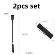 2PCS Outdoor Extreme Sports Horse Riding Whip, Super Durable Essential Daily Horse Riding Equipment, Equestrian Whip, British Style Horse Riding Aid, Synthetic Leather Material, Good Flexibility, Suitable For All Riders - Multicolor - View 5