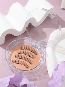 Magnetic False Eyelashes Soft Cross Round Box Portable Storage - View 5