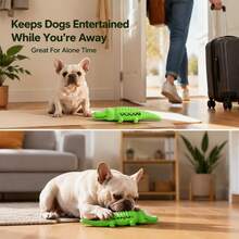 Durable Dog Dental Chew Toy, TPR Crocodile Interactive Toy For Medium Dogs, Puppy Teething Toy, Boredom Relief Chew Toy - Multicolor - View 6