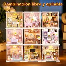 Set de maquetas de casas para construir una minihamburguesería, restaurante de comida rápida en miniatura, juguete para manualidades. - Multicolor - Ver 6
