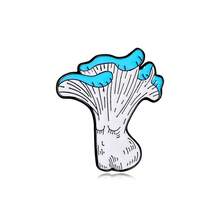 1pc Fun Mushroom Man Series Alloy Badge Creative Exquisite Niche Mushroom Man Butt Shaped Brooch Backpack Pin Accessory Jewelry - Multicolor - View 14