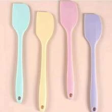 4pcs Silicone Spatula Set, Cake Making, Cooking, Baking Batter Scraper Stirring Spatula, Suitable For Home Baking Enthusiasts, Kitchen Utensils Baking Tools, Heat Resistant One-Piece Seamless Multicolor, Applicable For Christmas, Thanksgiving, Holiday Parties - View 1