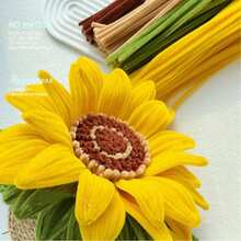 212pcs Purple Pink Gold Sunflower Color Velvet Ribbons, 3-Color Mixed Large Capacity Velvet Ribbons, Suitable For Sunflower Sets, Floral Wire, Gardening Tape, Greeting Cards, Ramadan, Valentine's Day, Mother's Day, Graduation Gifts - 212pcs Set - View 4