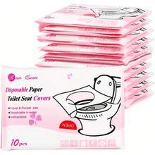 20/50/100Pcs XL Toilet Seat Covers Disposable Flushable Paper For Potty Training - Multicolor - View 1