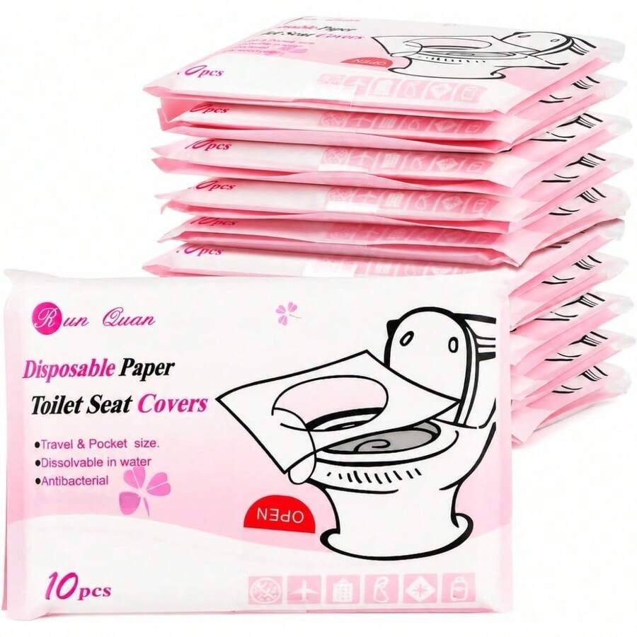 20/50/100Pcs XL Toilet Seat Covers Disposable Flushable Paper For Potty Training - Multicolor - View 1