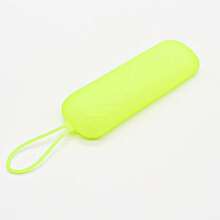 1-Pack Cylindrical Remote Control Case, Soft Silicone Case, Compatible With A Variety Of Smart TV Remote Controls. Thickened Faux Leather-Textured Shock-Resistant Case With A Glow-In-The-Dark Strap, Available In Multiple Colors. - 1PC - View 11
