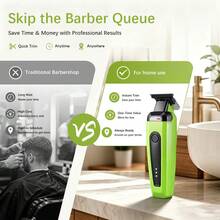 WEEME 1pc Professional Men's Wireless Electric Foil Shaver, USB-C Rechargeable, With Sideburn Trimmer, Portable Precision Grooming Tool, Suitable For Home And Travel - Multicolor - View 5