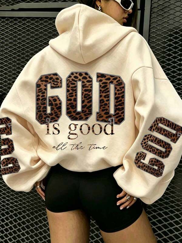Patterned Hooded Sweatshirt Design, A Perfect Gift For Book Lovers, Women's Patterned Hoodie, Women's Autumn/Winter Clothing, Women's Casual Loose Top
