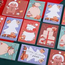4/8pcs-Random Style 2 Sizes, Christmas Memo Notepad, Suitable For Students, Office, Study Notes, Santa Reminder - one-size - View 6