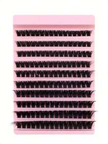 Thick Voluminous Natural Soft 30D-100D Individual Lash Extensions 8-16mm Mixed 0.07mm D Ultra Lightweight 10 Rows 200 Clusters Single Cluster 3D Effect Long Lasting DIY Handmade False Eyelashes - D - View 3