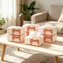 1pc/3pcs/5pcs/10pcs---280 Sheets/Pack Premium Paper Napkins, No Fluorescent Agents, Facial Tissues, Napkins, Durable Absorbent Paper Towels, Suitable For Home, Dorm, Office, Company, Outdoor, Cleaning Supplies, Cleaning Tools, Christmas Supplies, Essential High-End Paper Towels For Home And Travel - Bear Tissue - View 3