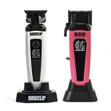 BRDCLIP Professional Hair Clipper KIT Adjustable Trimmer Cordless Hair Cutting Machine Digital Display Trimmer For Men Base Charger Hair Salon 116/BS-106B - Multicolor - View 16