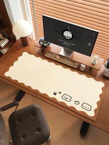 Cute Office Desk Pad, Oversized Leather Mouse Pad, Large Desktop Waterproof And Erasable Pad, Dirt Resistant And Washable Leather Mouse Pad - View 1