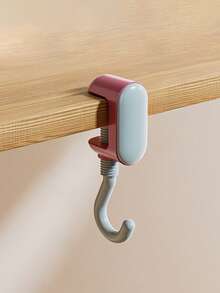 1pc Desktop Backpack Hook, No Drilling No Adhesive, Rotatable Clamp Design For Easy Detachment, Sturdy Load-Bearing And Non-Slip. Macaron High-Value Aesthetic, Student Desk Essential, Can Hang Backpacks, Water Bottles, Tote Bags. Dorm And Home Dual Use, Adjustable Flexible Hook, Desk Storage Organizer, Portable And Space-Saving, Popular Back-To-School Stationery Accessory - View 11