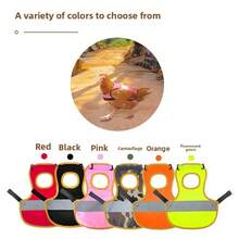 New Chicken Vest, Pet Clothing, Pet Accessories, Duck & Goose Vest, Reflective Cape - One Size/Red - View 2